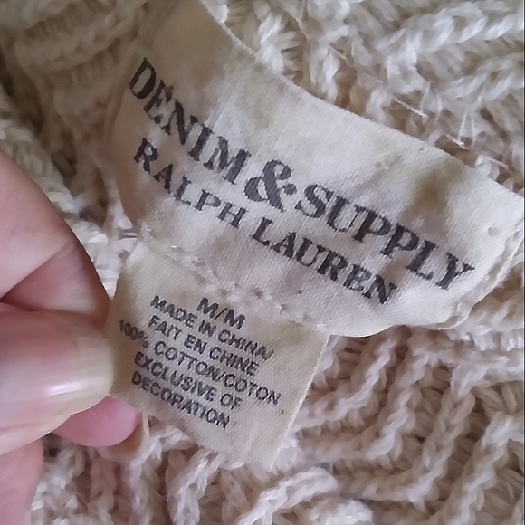 Denim & Supply Ralph Lauren Boatneck knit sweater, size Medium - Picture 6 of 9